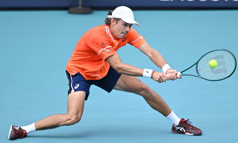 Az ATP rangsor 10. helyezettje, az ausztrál Alex de Minaur lesz a következő ellenfél