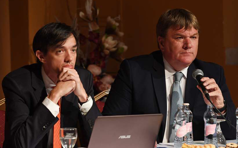 Richter Attila főtitkár és Szűcs Lajos elnök a 2019-es közgyűlésen