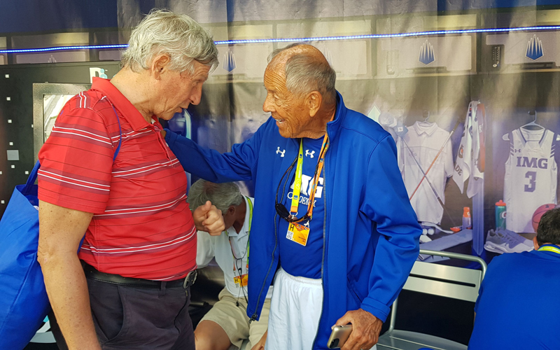 Nick Bollettieri (jobbról) és Dani Vilmos